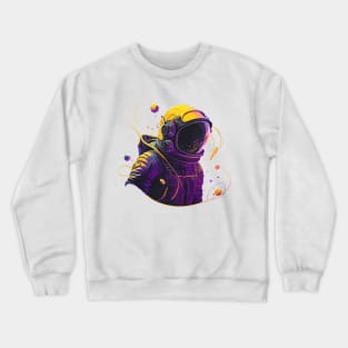 galaxy austronaut, fade cororfull, space, interstellar Crewneck Sweatshirt